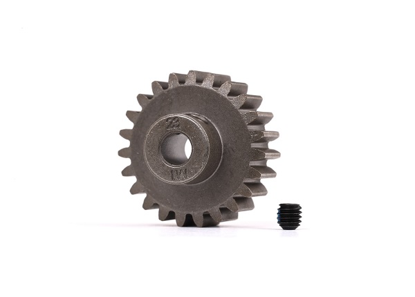 Traxxas Gear 23T pinion (1.0 metric pitch) (fits 5mm shaft)/ set screw (for use only with steel spur gears)