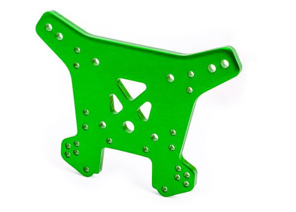 Traxxas Shock tower rear 6061-T6 aluminum (green-anodized)