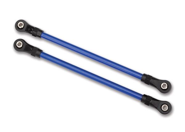 Traxxas Suspension links, rear lower, blue (2) (5x115mm, powder coated steel) (assembled with hollow balls) (for use with #8140X TRX-4® Long Arm Lift Kit)