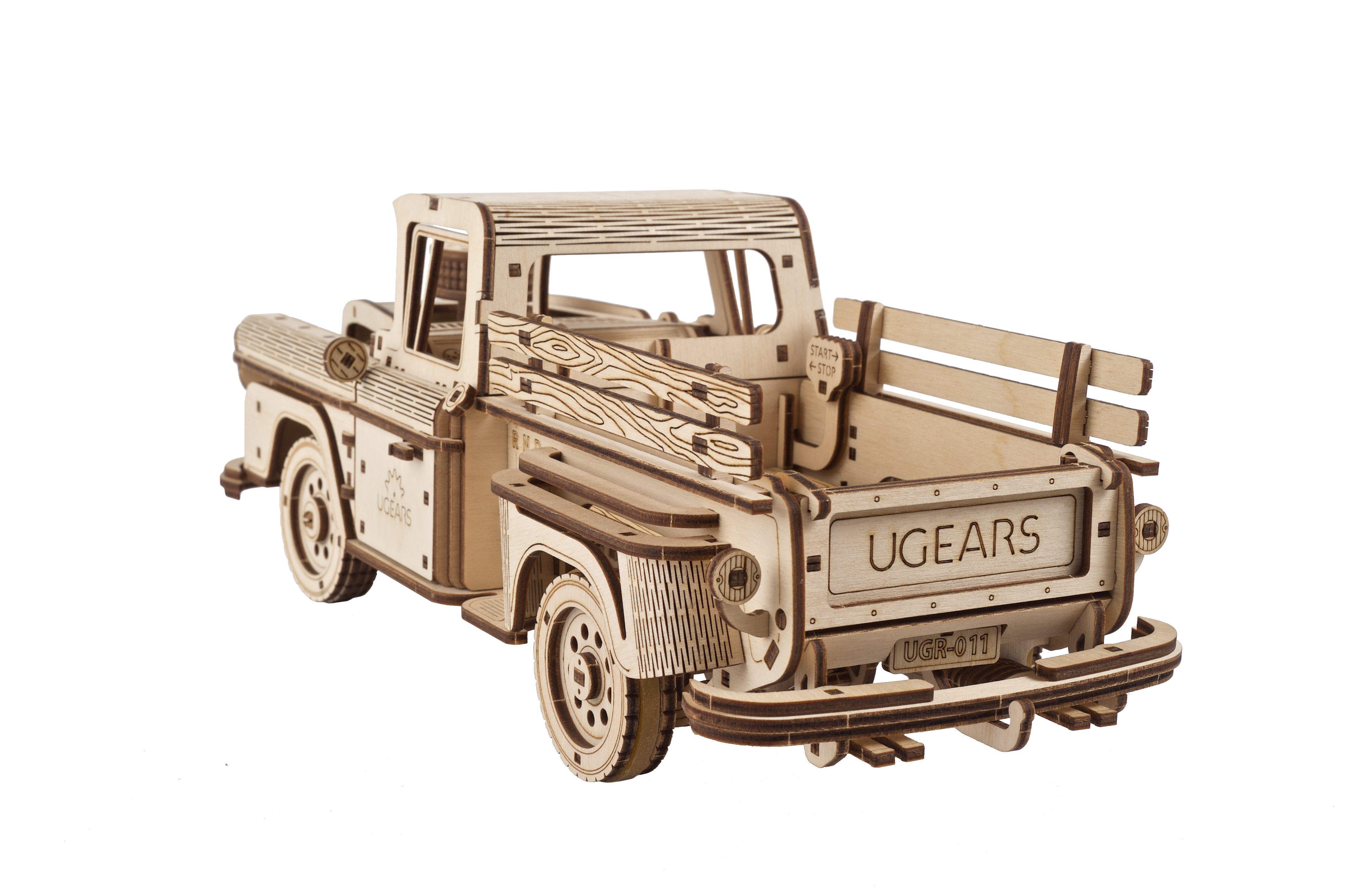 U-Gears Houthakkers Pick-Up mechanisch houten bouwpakket