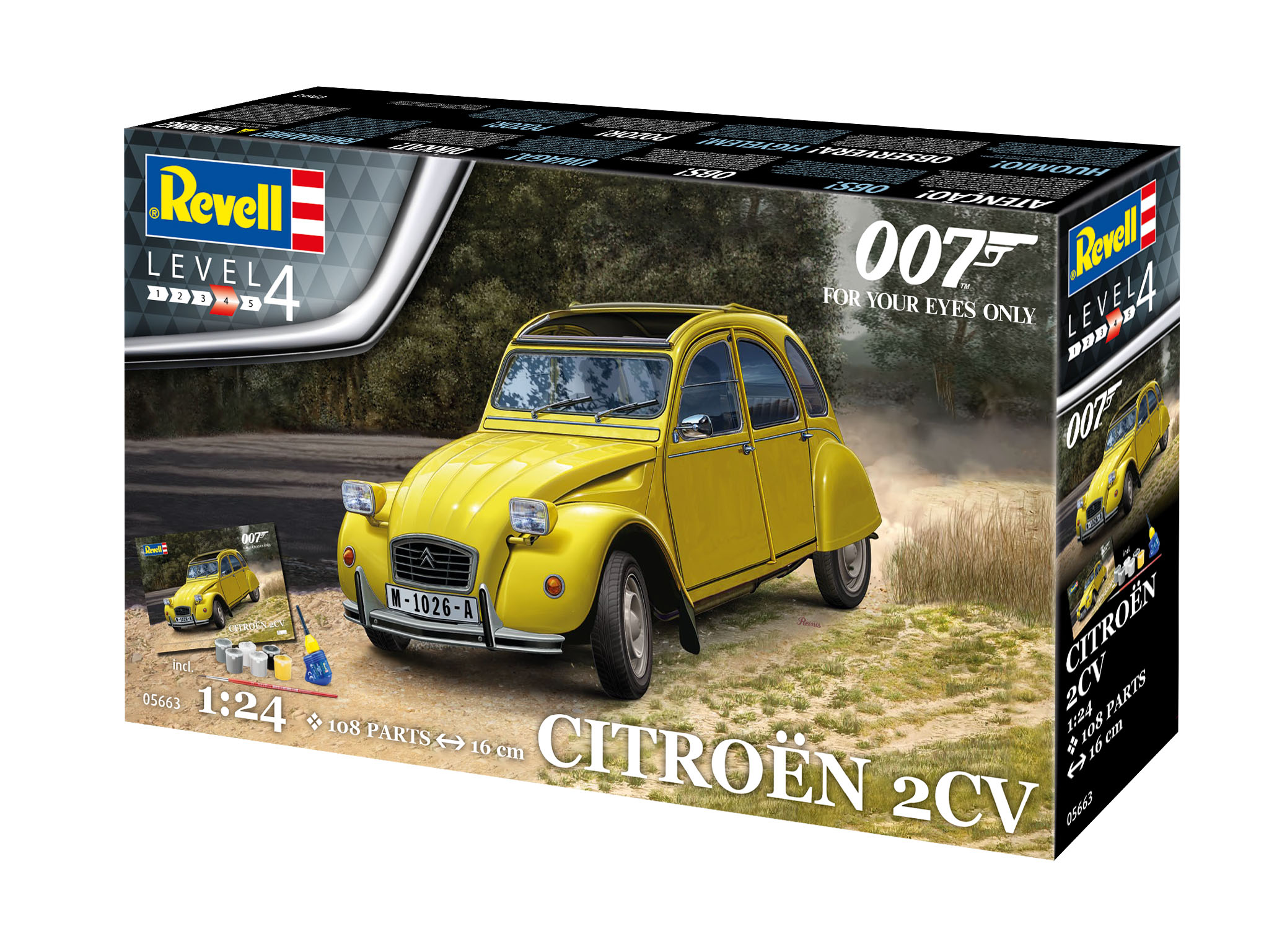 Revell Geschenkset Citroen 2CV (James Bond 007) "For Your Eyes Only" 1/24
