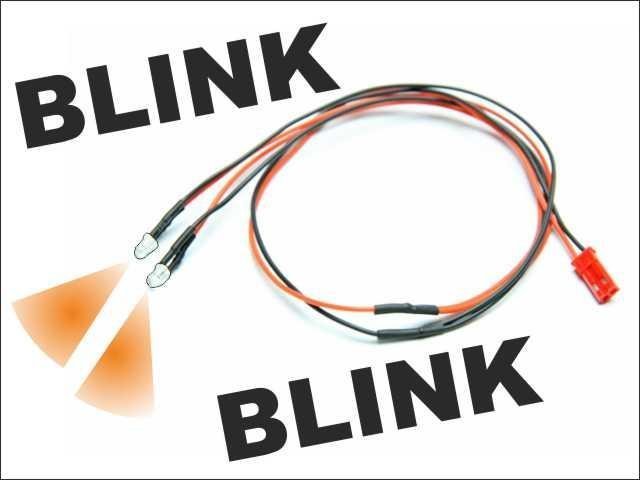 Pichler LED 3mm Oranje knipperend met kabel (2)