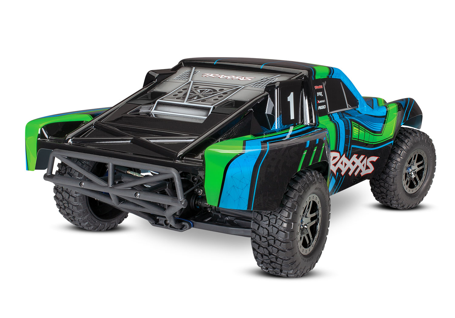 Traxxas Slash 4X4 Ultimate LCG VXL TQi TSM Short course Truck 1/10 Green