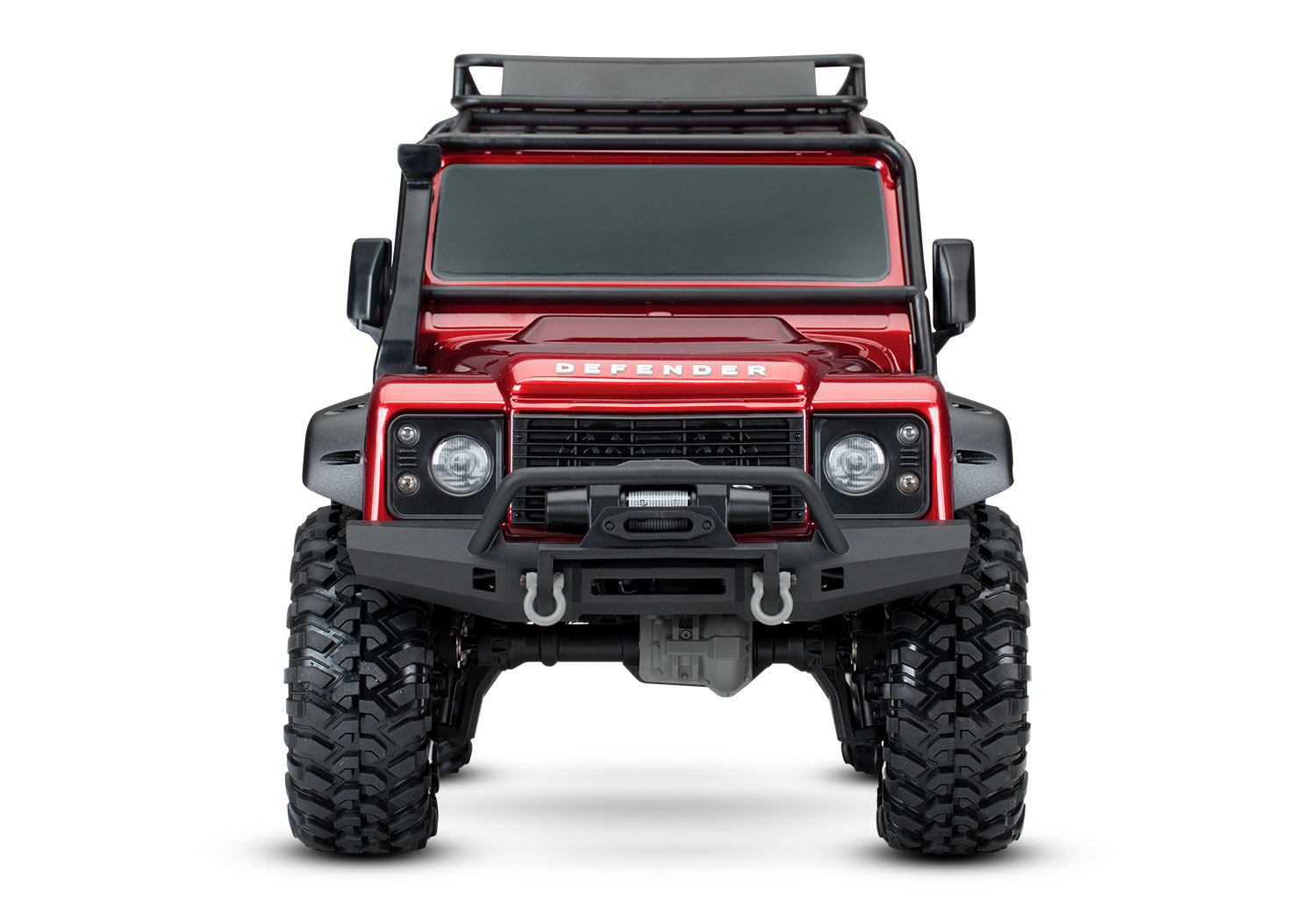 Traxxas Land Rover Defender TRX-4 4WD Scale and Trail  Crawler Fully-Assembled 1/10 Clipless Red