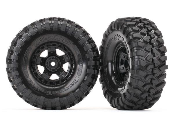 Traxxas Tires and wheels assembled glued (TRX-4 Sport wheels Canyon Trail 1.9 tires) (2)